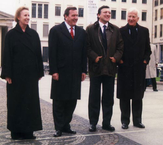 Christina Weiss, Gerhard Schröder, José Manuel Durao Barroso, Richard von Weizsäcker