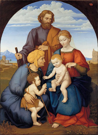Die Heilige Familie mit Elisabeth und Johannesknaben