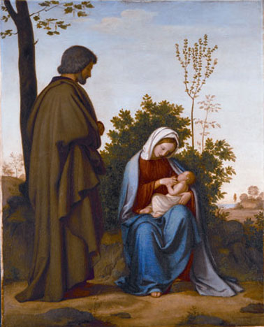 Die Ruhe auf der Flucht