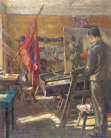 Das Innere des Lagermuseums 