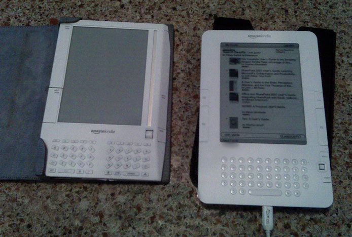 Alter und neuer Kindle